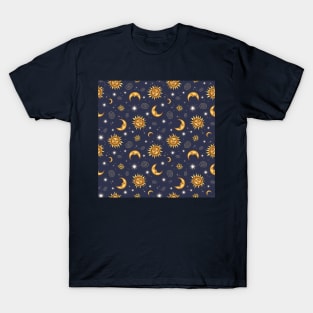 Vintage Celestial Pattern T-Shirt